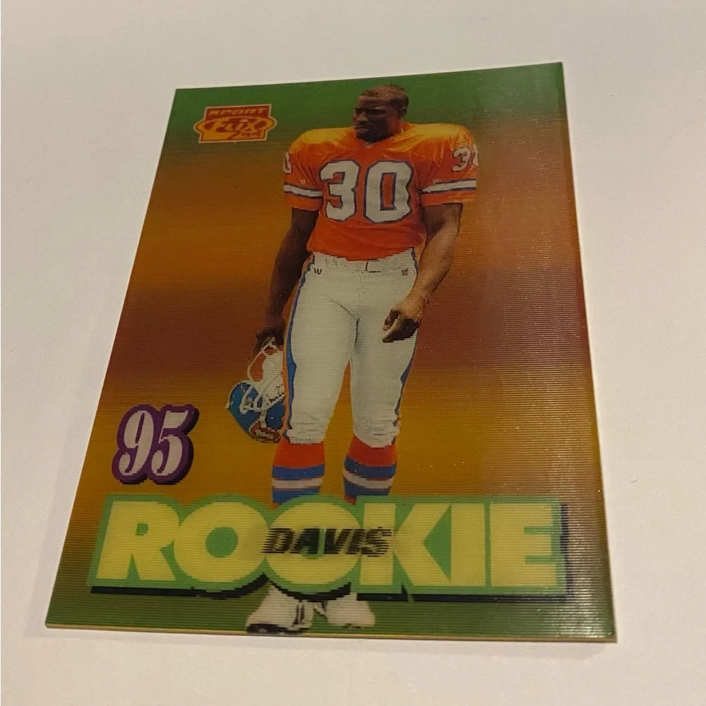 Terrell Davis RC Rookie 1995 Sport Pinnacle Flix # 145 Vintage Collectible